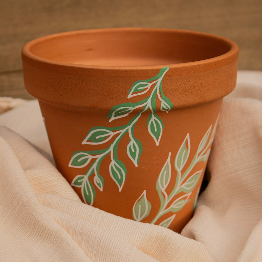 Green Leaf Plant Pot