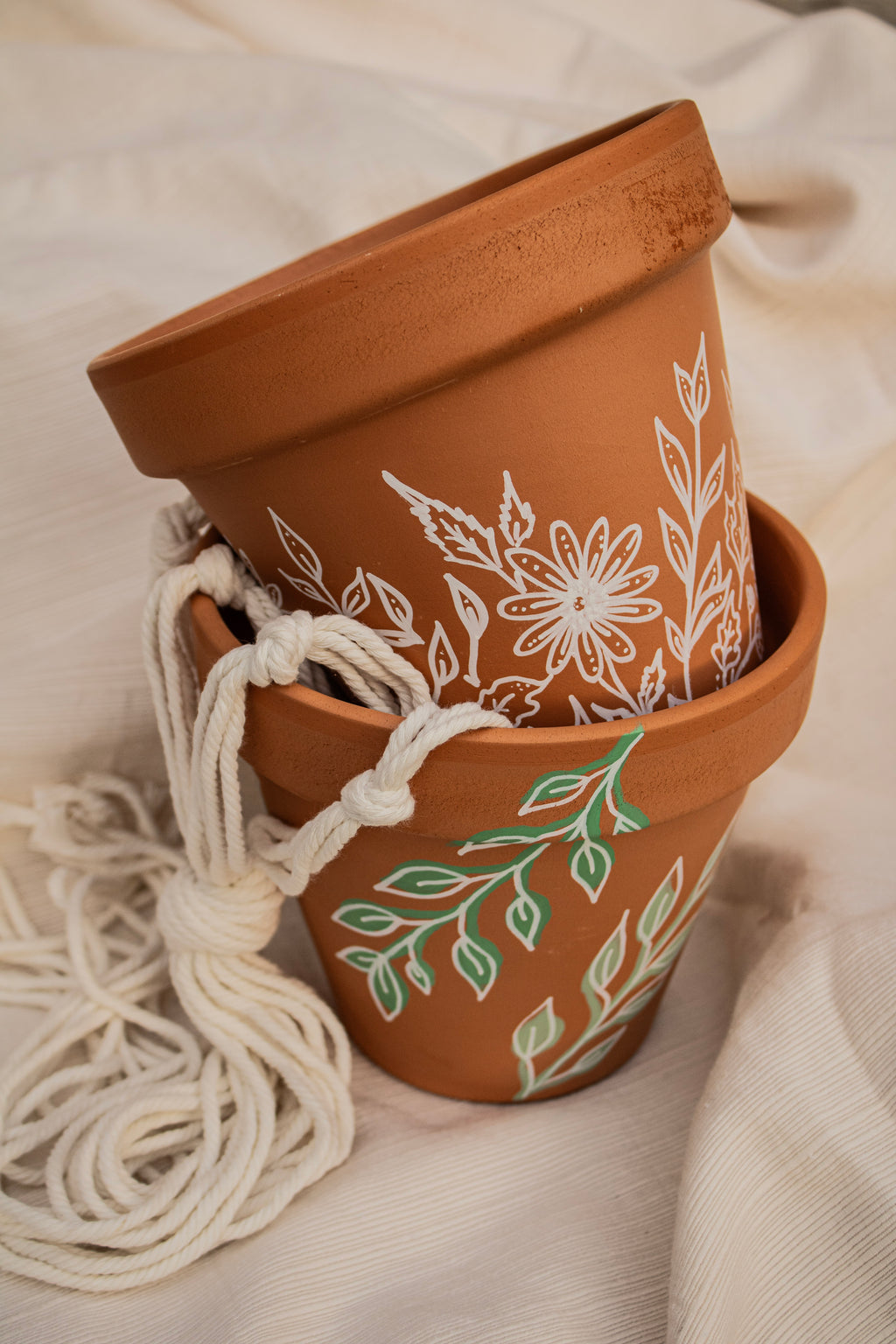 Flower Outline Plant Pot