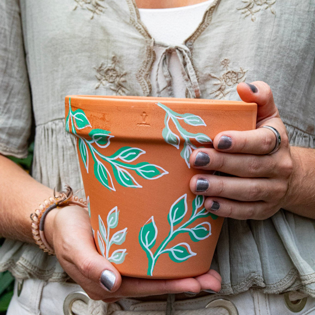 Green Leaf Plant Pot
